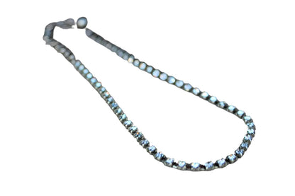 Single Strand Square Faceted Rhinestone Choker Necklace