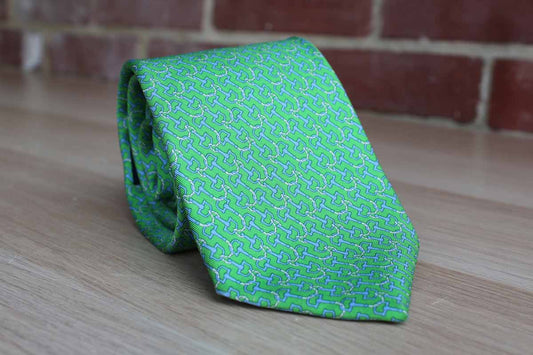 Brooks Brothers (New York, USA) 100% Silk Necktie Decorated with Ropes and Hooks