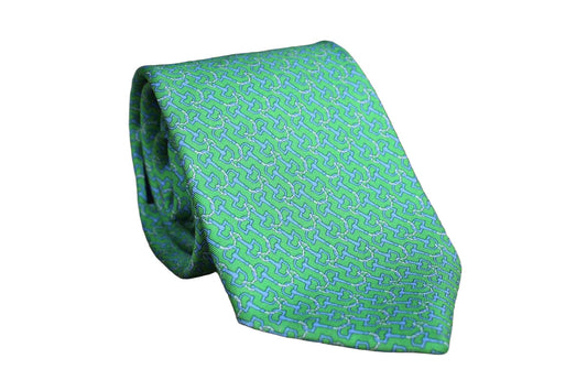 Brooks Brothers (New York, USA) 100% Silk Necktie Decorated with Ropes and Hooks