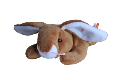 Ty Inc. (Illinois, USA) 1995 Ears the Brown and White Rabbit Beanie Baby