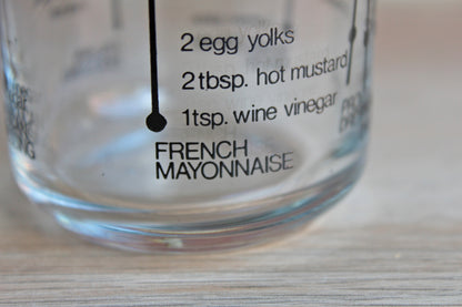 Italglass Corp. (New York, USA) Glass Salad Dressing Shaker with Printed Recipes on Side