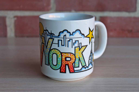 Ceramic "New York" Handled Drink Mug