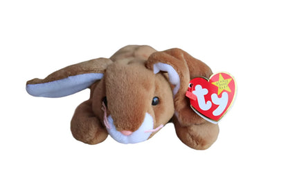 Ty Inc. (Illinois, USA) 1995 Ears the Brown and White Rabbit Beanie Baby