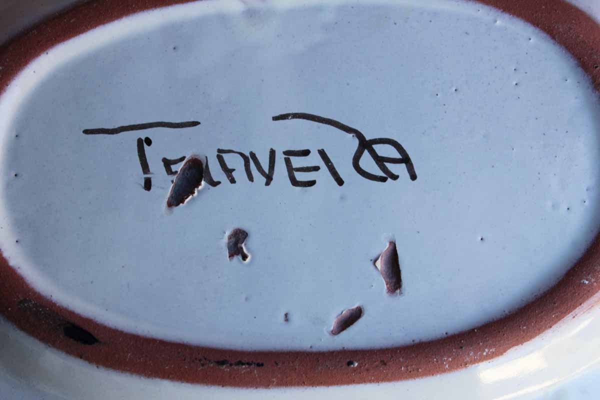 Mexican Talavera Pottery Calla Lily Dish