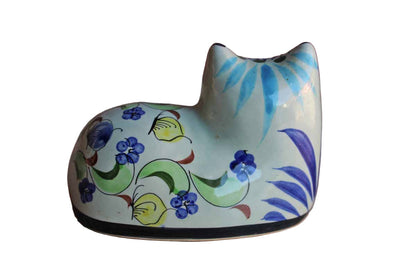 Ceramic Handpainted Cat, Made in Mexico