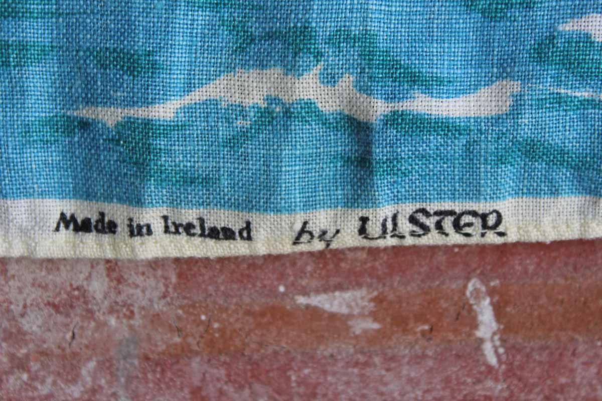 Ulster Weavers (Ireland) Pure Linen Tea Towel Decorated with Depiction of Sir Francis Chichester's World Voyage