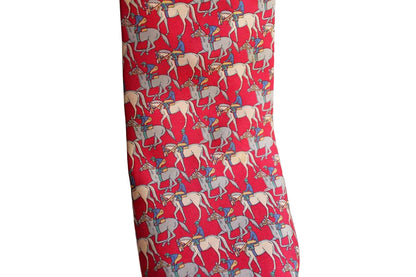 Brooks Brothers (New York, USA) 100% Silk Necktie Decorated with Horses and Jockeys