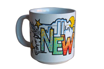 Ceramic "New York" Handled Drink Mug