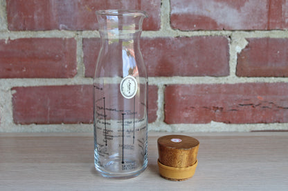 Italglass Corp. (New York, USA) Glass Salad Dressing Shaker with Printed Recipes on Side