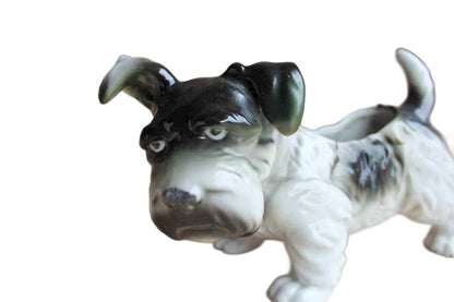 Black and Gray Terrier Planter, Made in Japan