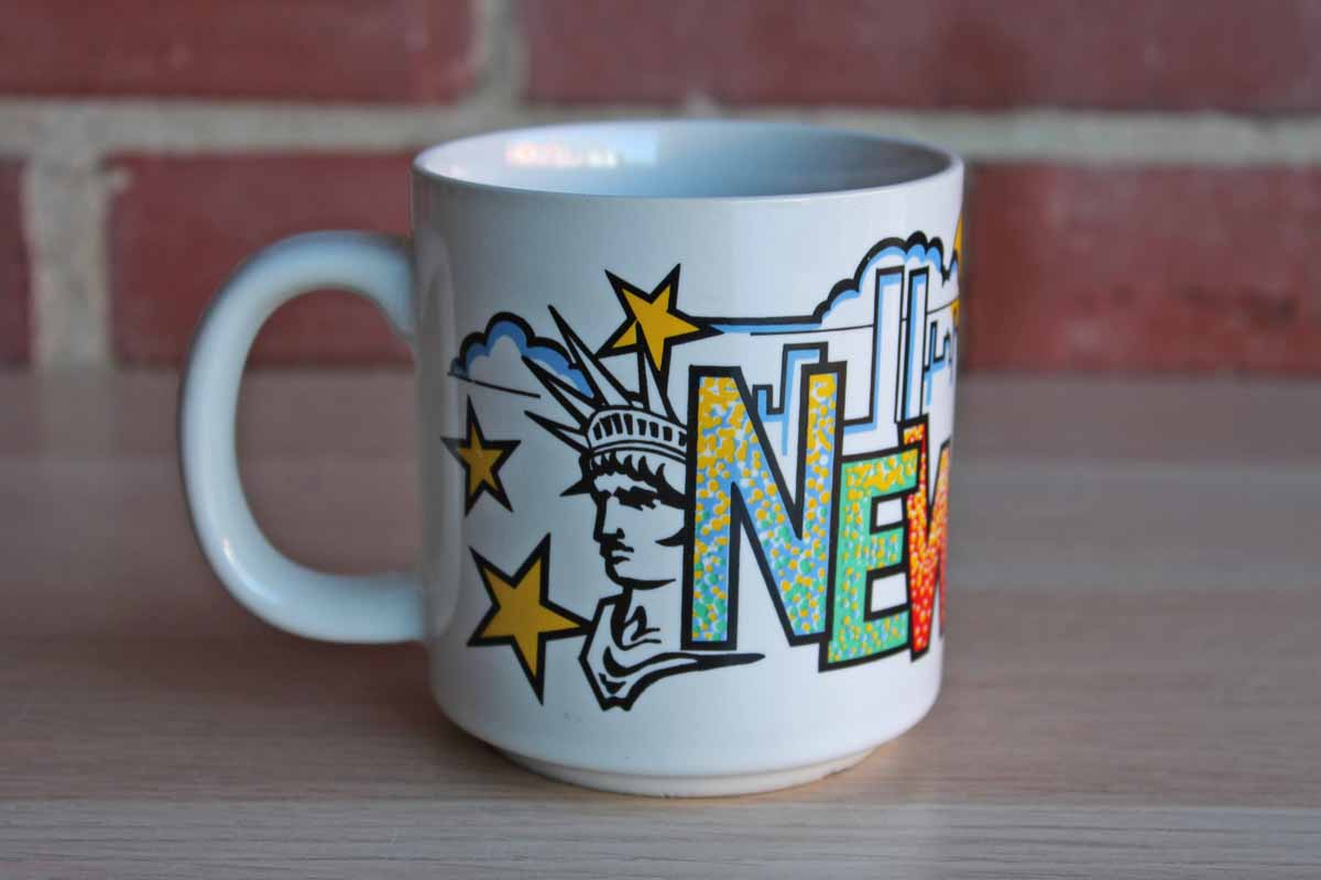 Ceramic "New York" Handled Drink Mug