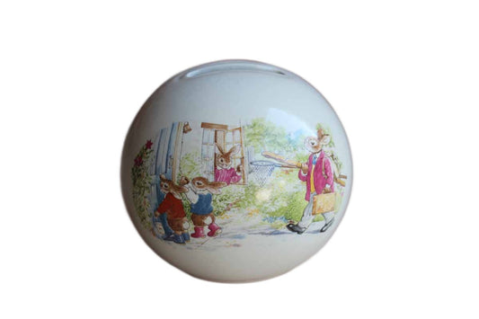 Royal Doulton (England) 1988 Bunnykins "Home from Fishing" Money Ball
