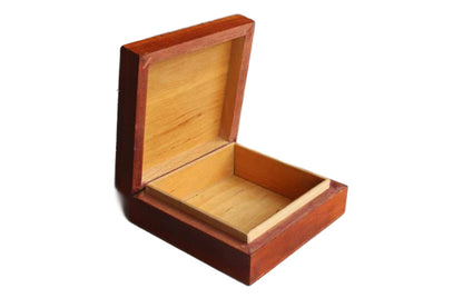 Handcrafted Ornamental Wood and Wire Hinged Lidded Trinket Box
