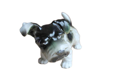 Black and Gray Terrier Planter, Made in Japan