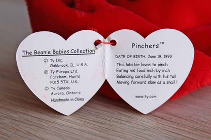 Ty Inc. (Illinois, USA) 1993 Pinchers the Red Lobster Beanie Baby