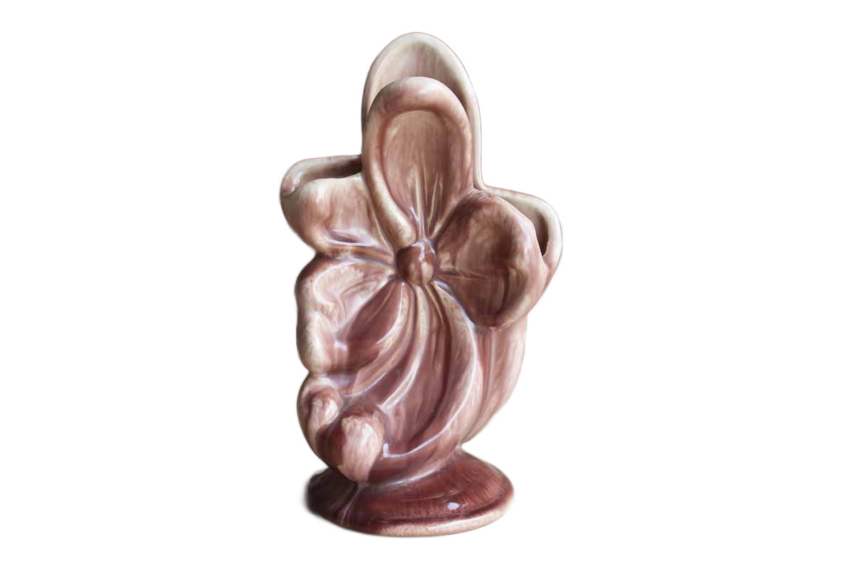 Gonder Ceramic Arts (Ohio, USA) Purple Flower Vase