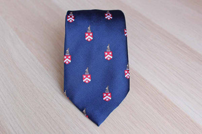Harstan Ties (Maryland, USA) Michael Bruce Silk Blend Necktie Decorated with Oryx and Coat of Arms