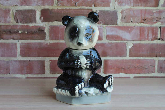 Ezra Brooks 1972 Ceramic Panda Bear Decanter (Empty)