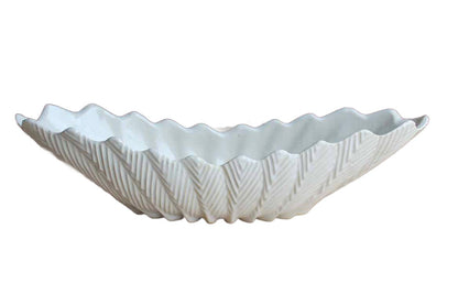 Shawnee Pottery Company (Ohio, USA) Fernware White Striated Planter