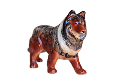 Porcelain Collie Dog Figurine