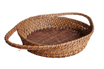 Hand-Weaved Wire Framed Casserole Carrier Trivet
