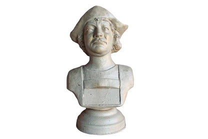 Cement Pedestal Bust of a Renaissance Man