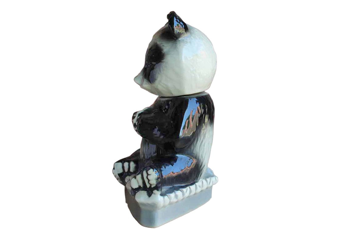 Ezra Brooks 1972 Ceramic Panda Bear Decanter (Empty)