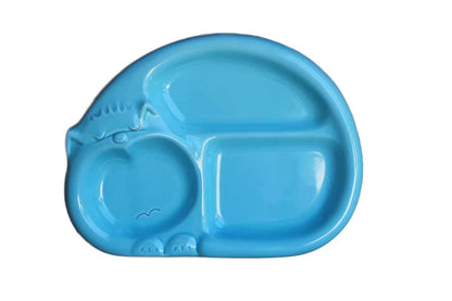 The Toscany Collection (Japan) Blue Cat Ceramic Serving Plate