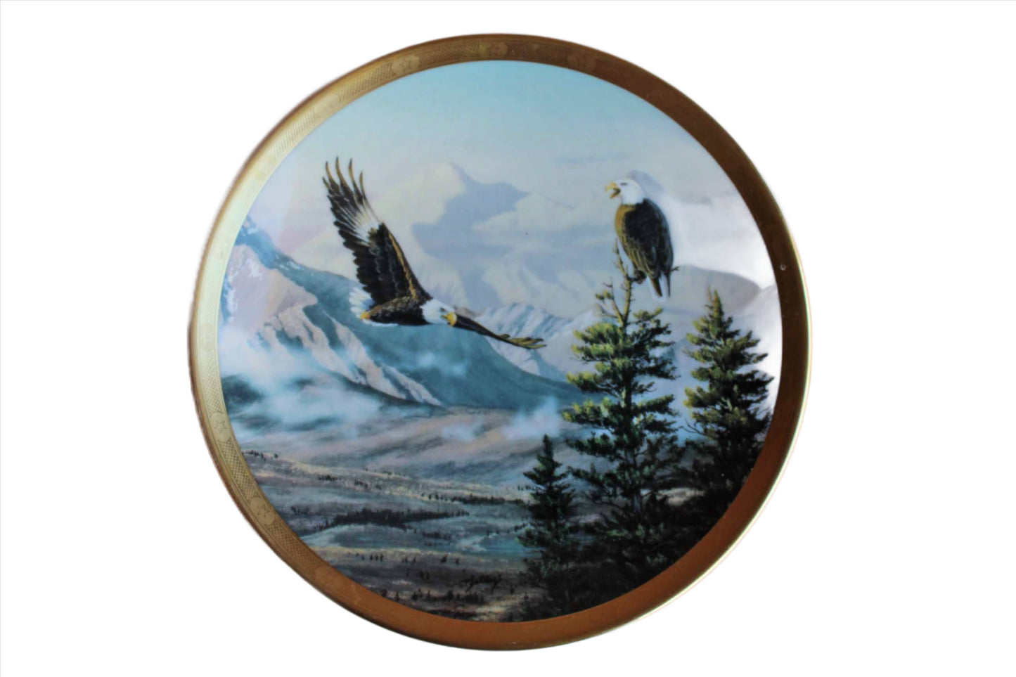 Lenox (USA) 1993 Eagles on Mount McKinley Plate