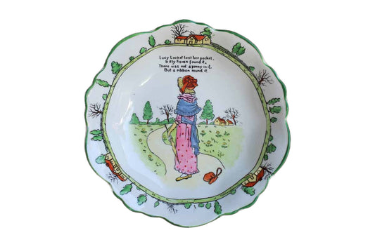 B.R. & Co. (England) Porcelain Nursey Rhymes Bowl