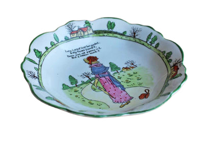 B.R. & Co. (England) Porcelain Nursey Rhymes Bowl