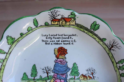 B.R. & Co. (England) Porcelain Nursey Rhymes Bowl