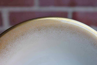 Rosenthal (Germany) Round Pedestal Dish with Gold Speckled Rim