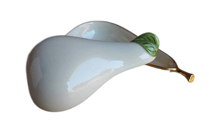 Lenox (USA) Ivory, Green and Gold Pear-Shaped Porcelain Keepsake Box