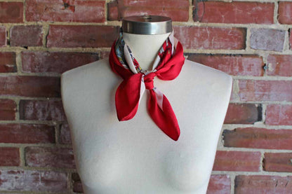 Silk Neck Scarf Decorated with Catholic Religious Figures