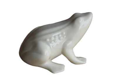 Porcelain Frog Figurine