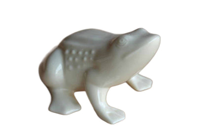 Porcelain Frog Figurine