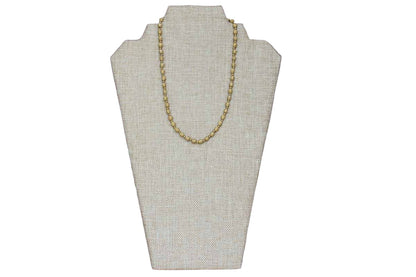 Napier (USA) Textured and Brushed Gold Tone Beaded Necklace