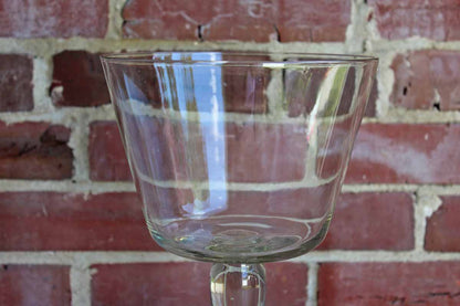 Clear Glass Bowl on Tall Pedestal Base