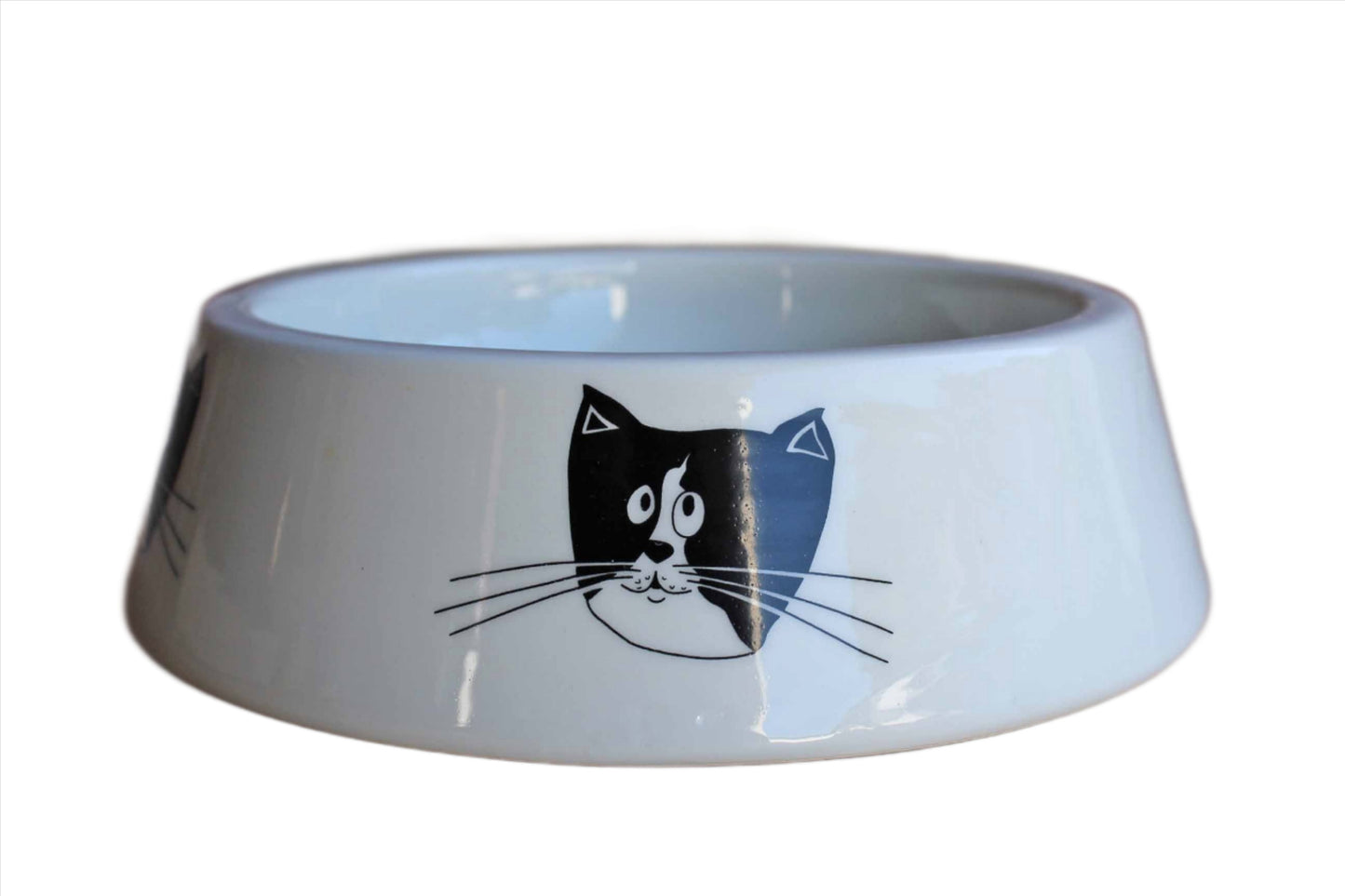 Ceramiche (Italy) Ceramic Water or Food Bowl with Tuxedo Cats