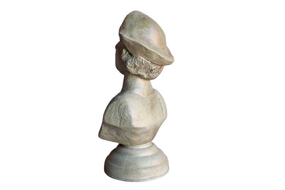 Cement Pedestal Bust of a Renaissance Man