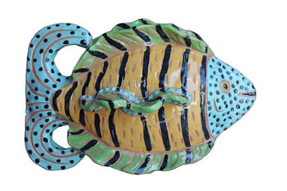 Colorful Fish Hangable Ceramic Wall Art