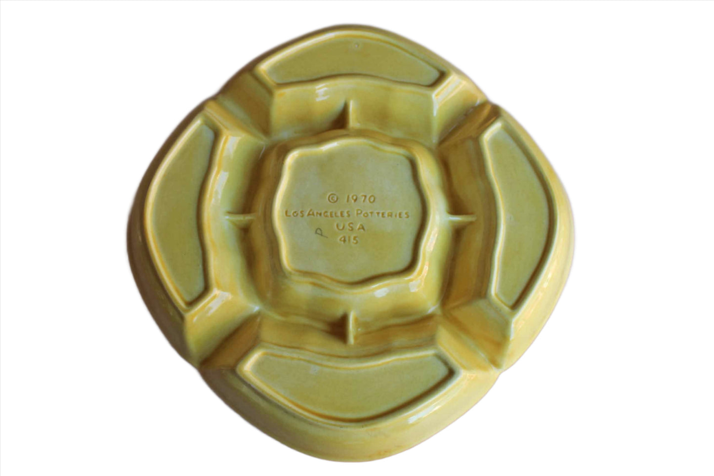 Los Angeles Potteries (California, USA) Ceramic Crudités Serving Platter