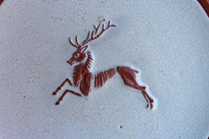 Leaping Stag Decorative Trinket Dish/Wall Plate