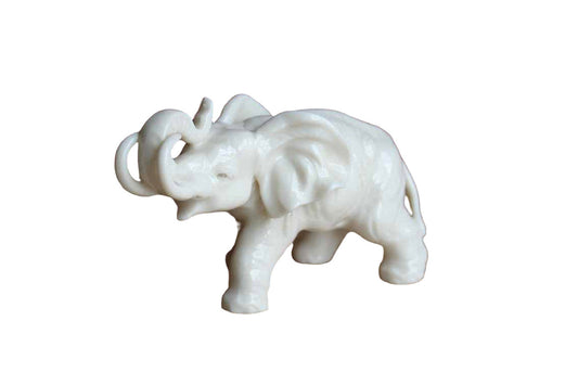 Blanc de Chine Porcelain Elephant Figurine