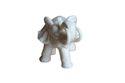 Blanc de Chine Porcelain Elephant Figurine