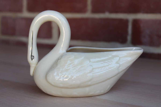 Belleek Pottery (Ireland) Porcelain Swan Dish or Creamer