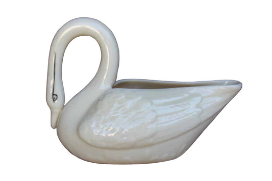 Belleek Pottery (Ireland) Porcelain Swan Dish or Creamer