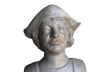 Cement Pedestal Bust of a Renaissance Man