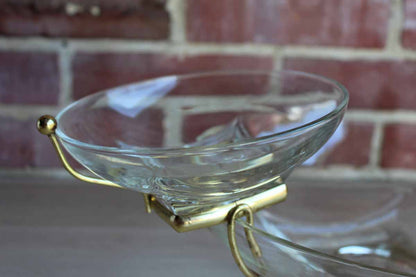 Hazel Atlas Glass Company (West Virginia, USA) Clear Glass Simplicity Chip n' Dip Set